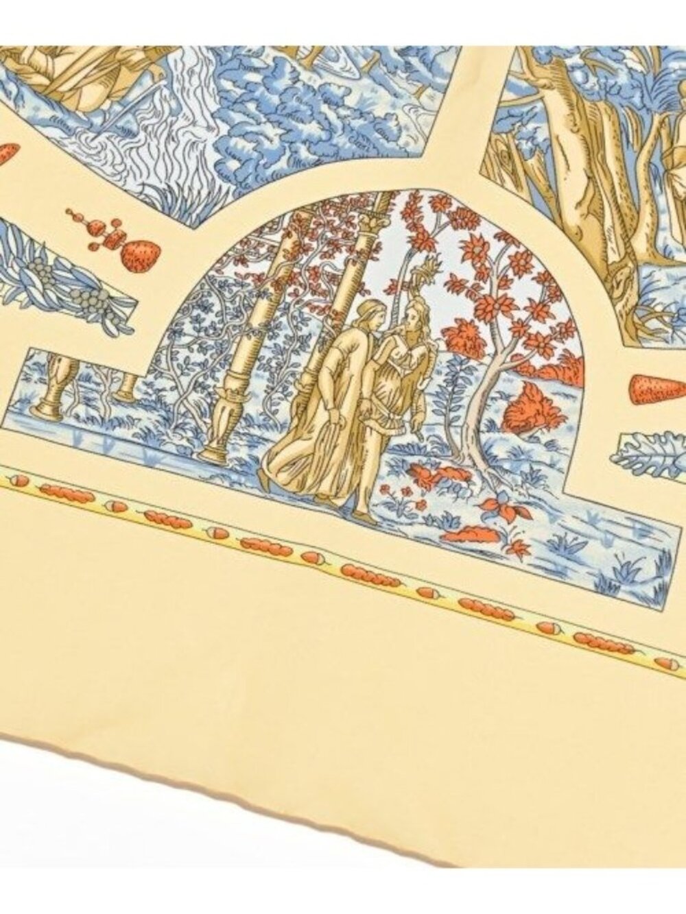 Hermes Bandana Scarf Cream - Picture 3 of 7
